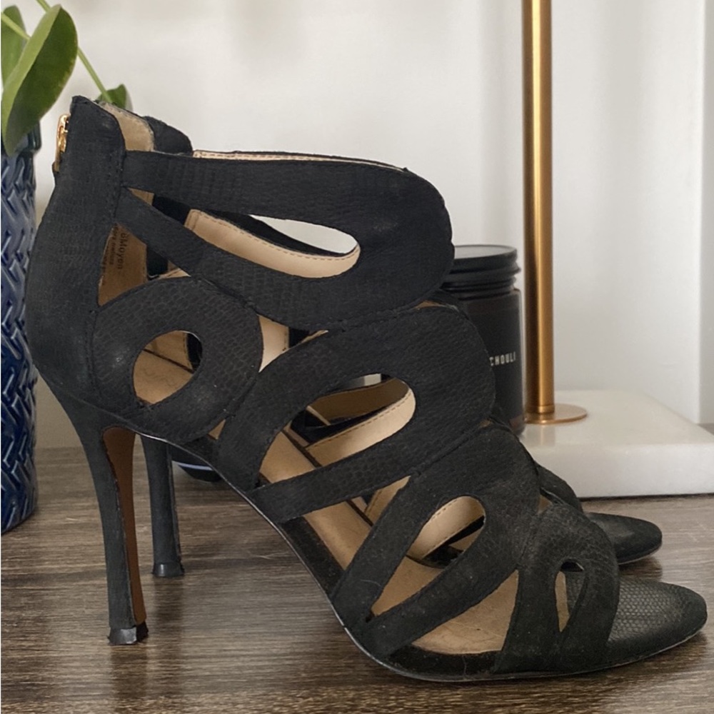 Nine West black stilettos